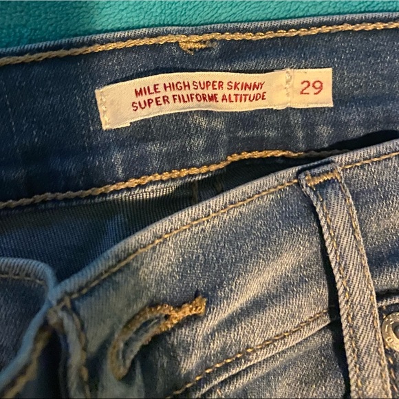 Levi’s Mile High Super Skinny Jeans - Picture 3 of 5